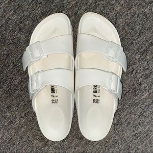 White Arizona EVA Birkenstock Sandals